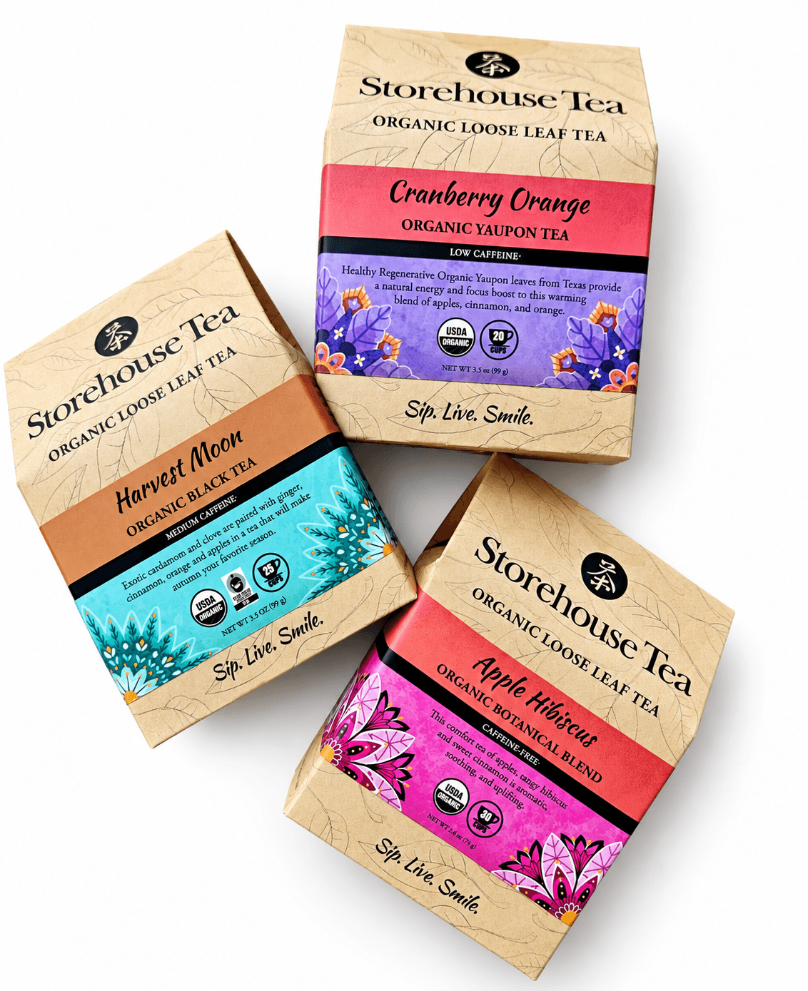 Storehouse Tea Autumn Orchard Organic Loose Leaf Tea Bundle