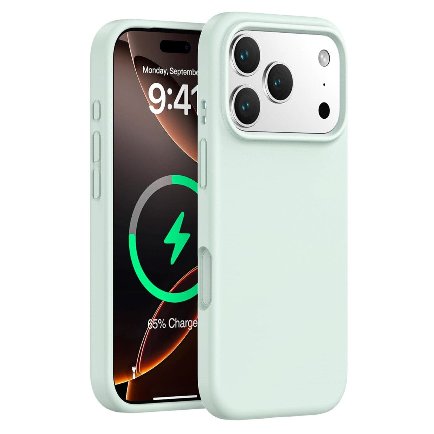 Sahara Venture Series Silicone MagSafe Case for Apple iPhone 17 Pro Max, Green Oasis