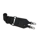 Black with Vegan Leather Trim