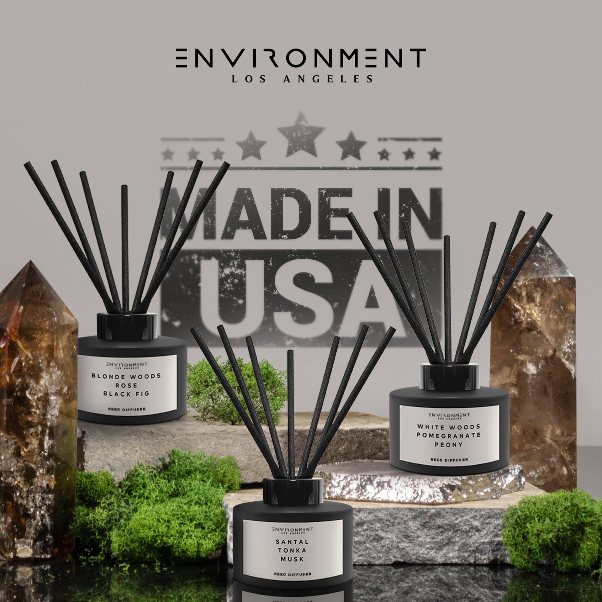 Stone Candles Environment Reed Diffuser
