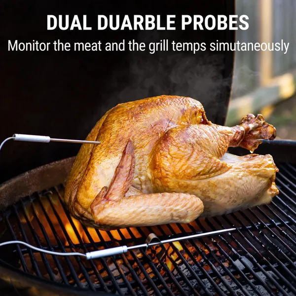 ThermoPro TP20 500FT Wireless Meat Thermometer with Dual Meat Probe, Digital Cooking Food Meat Thermometer Wireless for Smoker BBQ Grill Thermometer - Image 4