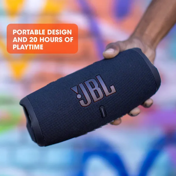 JBL CHARGE 5 - Portable Waterproof (IP67) Bluetooth Speaker with Powerbank USB Charge out, 20 hours playtime, JBL Partyboost (Black) - Image 3