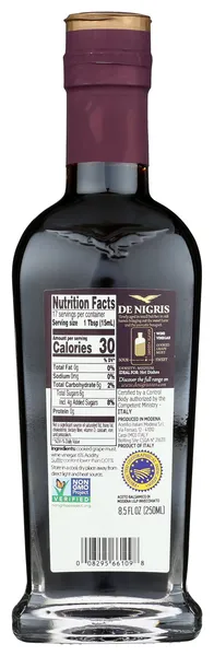 De Nigris Balsamic Vinegar Of Modena 8,5 Oz (250ml) | Balsamic Vinegar From Modena Italy Aged For 3 Years In Antique Wooden Casks | Balsamic Vinegar Aged | Aged Balsamic Vinegar - Image 2