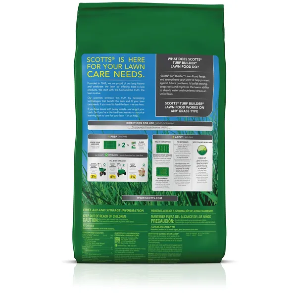 Scotts Turf Builder Lawn Food - Fertilizer for All Grass Types, 5,000 sq. ft., 12.5 lbs. - Image 3