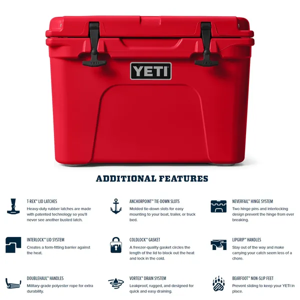 YETI Tundra 35 Cooler Rescue Red - Image 6