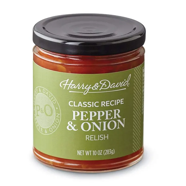 Harry & David Classic Recipe Pepper & Onion Relish (10 Ounces), Hot Dog Topping, Hamburger Relish, Condiment Staple 10 Ounce (Pack of 1)