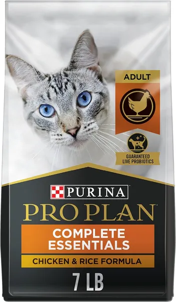 Purina Pro Plan High Protein Cat Food With Probiotics for Cats, Chicken and Rice Formula - 7 Pound (Pack of 1) Chicken & Rice 7 Pound (Pack of 1)