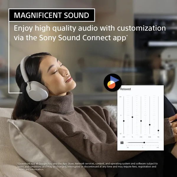 Sony WH-1000XM5 Premium Noise Canceling Headphones, Auto NC Optimizer, 30-Hour Battery, Alexa Voice Control, Midnight Blue - Image 3