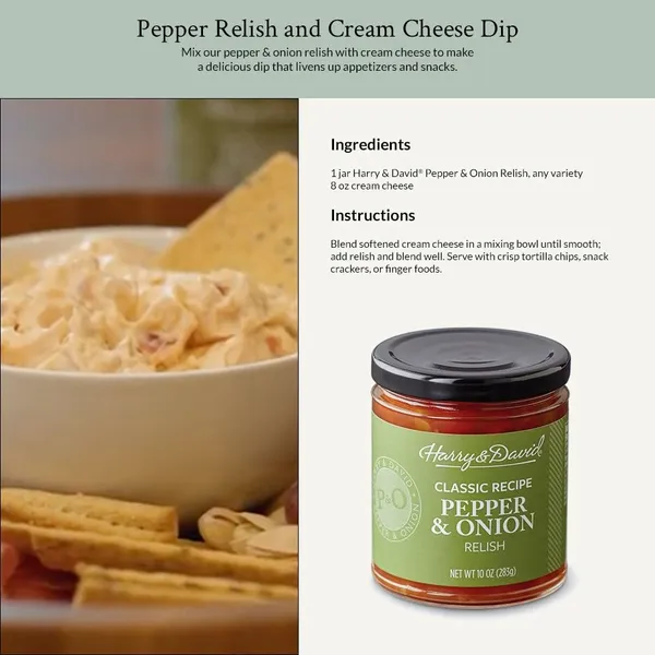 Harry & David Classic Recipe Pepper & Onion Relish (10 Ounces), Hot Dog Topping, Hamburger Relish, Condiment Staple - Image 5
