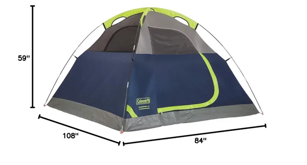 Coleman Sundome Camping Tent with Rainfly, 2/3/4/6 Person Tent Sets Up in 10 Mins, Weatherproof Shelter for Camping, Festivals, Backyard, Sleepovers, & More - Image 11