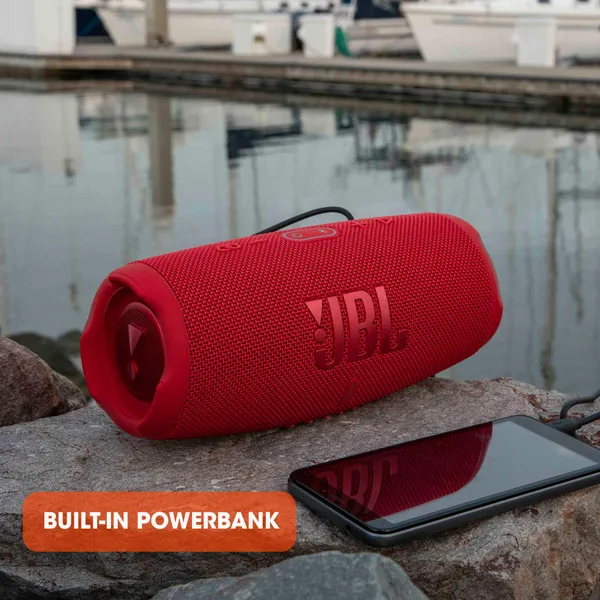 JBL CHARGE 5 - Portable Waterproof (IP67) Bluetooth Speaker with Powerbank USB Charge out, 20 hours playtime, JBL Partyboost (Black) - Image 7