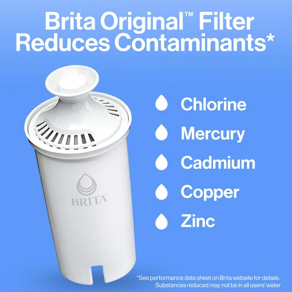 Brita Large Water Filter Pitcher for Tap and Drinking Water, Includes 1 Standard Filter, BPA-Free, Lasts Two Months, 10-Cup Capacity, Bright White - Image 8