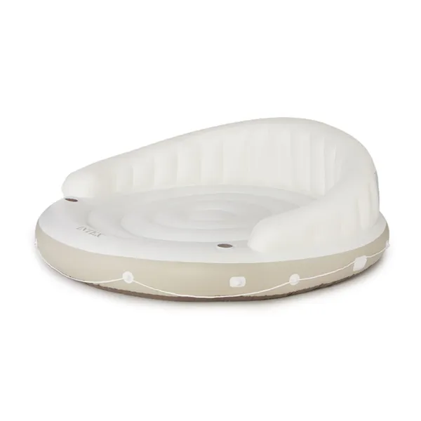 INTEX 58292EP Canopy Island Inflatable Pool Float: Comfortable Lounge Surface – Built-in Cup Holders – Detachable Sunshade – 440lb Max Weight Capacity – 78.5" x 59" - Image 9