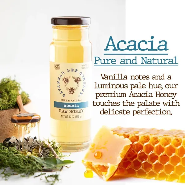 Savannah Bee Company Honey - Pure, Natural, Raw Honey Acacia 12 Ounce (Pack of 1) - Image 4